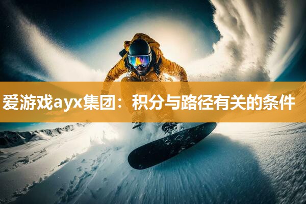 爱游戏ayx集团：积分与路径有关的条件