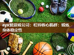 杠铃核心肌群：锻炼身体稳定性