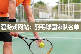 羽毛球国家队名单