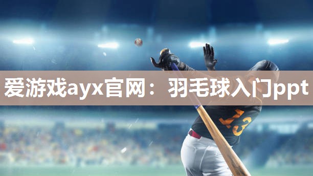 羽毛球入门ppt